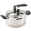 Barazzoni Pentola a Pressione Modello Rapida, ø 22cm, capacità 7lt. Acciaio inox 18/10, Made in Italy