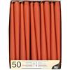 PAPSTAR 50 candele Ø 2,2 cm · 25 cm ruggine