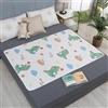 Hearda 2 Pezzi Traversine Lavabili per Incontinenza Adulti Anziani Neonato Bambini Cani, Riutilizzabili Coprimaterasso Impermeabile Assorbente Protezioni Materasso Foglio (Dinosauro,115x200cm)