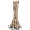 Mikihat 50 Pezzi Stoppino per Candela Pre Cerato Stoppini di Candela Stoppino in Cotone Intrecciato Accessori Stoppini di Naturali Candela per la Produzione di Candele Fai da Te (20cm)