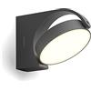 PHILIPS LED Mimosa, Lampada da parete LED da Esterni, Luce Bianca Calda, Testa Orientabile, IP44, Basso Voltaggio, 7W