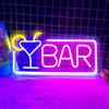 JEMESI Insegna Luminosa LED,Decorazioni BAR,Insegne al Neon, Luminosa al Neon LED Sign con Spina USB per Bar, Home Bar, Club, Pub, Negozio, Man Cave Party