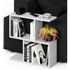 BAKAJI Tavolino da Caffè Bianco Tavolo S Divano Soggiorno Design Moderno 60x60x19.5 cm