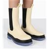 Public Desire Inverno Crema Stivali Alla Caviglia Chelsea UK 6 (F899)