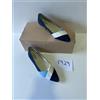 HEINE Scarpe Flat In Suede Con Dettagli Blu A Contrasto UK 3 EUR 35 (F929)
