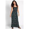 Freeman Abito Maxi Senza Maniche Con Stampa Floreale Freemans Nero UK 18 (FM183-1)