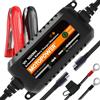 MOTOPOWER MP00205B 12V 1000mA Caricabatterie Automatico per Auto Moto ATV e