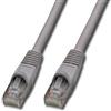 LINDY Cavo patch UTP Cat.5e Cavo di rete grigio, 1,0 m 45962