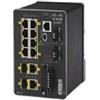 Cisco Industrial Ethernet serie 2000 - Switch - gestito - 8 x 10/100 + 2 x Combi Gigabit SFP - Montaggio su guida DIN