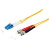 S-CONN maximum connectivity Cavo patch duplex LC/ST 9/125µ, OS1/OS2 giallo 2,0m
