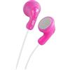 JVC HA-F14, cavo, 16 - 20000 Hz, musica, 4,7 g, cuffie, rosa