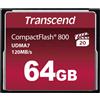Transcend - Scheda di memoria flash - 64 GB - 800x - CompactFlash