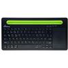 MediaRange MROS131 - Tastiera - compatta - con touchpad, supporto per telefono - senza fili - Bluetooth 5.0 - QWERTY - Tedesco/Estone