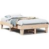 vidaXL Letto in legno massiccio senza materasso 135x190 cm in legno di pino
