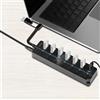 LOGILINK LogiLink USB 3.0 Hub, 7-port, w/ switch for each port, black