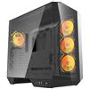 darkflash Torre PC darkFlash DY470 Black Full Tower vetro temperato 4x ARGB/PWM