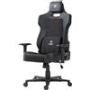 itek Gaming Chair SHUTTLE PM66 - PVC e Tessuto- Braccioli 3D- Nero Nero - ITCGPM66BB