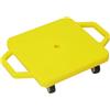 Tdoutop Sedie con Maniglie E Ruote per attività di Ginnastica per Bambini, Giallo
