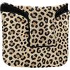 GuoChe Mallet Putter - Copertura magnetica per mazzuola, quadrata, impermeabile, in pelle PU, con stampa animalier leopardata