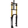 RUJIXU - Forcella anteriore MTB da 20 con ammortizzatore ad aria, forcella da 4.0 con freno a disco, escursione 140mm, 1-1/8 DH, regolazione del rimbalzo, QR, bicicletta elettrica, forcella