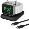 Nimble Supporto caricabatterie per Apple Watch, caricabatterie portatile per iWatch con cavo USB-C, supporta la modalità comodino - stazione di ricarica wireless per iWatch serie 10/9/8/7/6/5/4/3/2/1