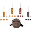 Sonic Energy Cosmic Bamboo Chimes Set per meditazione calmante, ASMR, terapia di guarigione del suono e yoga