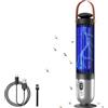 HOSSOM Lampada Antizanzara, 2 in 1 Lampada Antizanzara Elettrica con Luce UV e luce notturna, Zanzariera ricaricabile, 4 modalità, Insetticida elettrico, acchiappamosche per Cucina Interni Esterni Campeggio