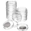 QUARKZMAN 20 Pz 32mm Portamonete per Dollaro D'Argento, Coperture in Plastica per Capsule di Monete, Contenitore Trasparente in Acrilico per La Collezione di Monete rotondo