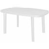 GRANDSOLEIL - Tavolo Ovale Saint Moritz in Polipropilene Bianco 140x85 cm