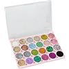 Culinavog 24 Colori Palette di Ombretti Glitter, Tavolozza di Ombretti Colorati, Trucco, Palette Occhi Setoso Altamente Pigmentato, Impermeabile Lunga Durata Naturali Sfumabili a Lunga Durata Make Up Kit (01)