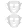 Xrten 2 Pezzi Copertura per Maschere per Il Viso, Riutilizzabili Patch Antirughe, Copertura Maschera Del Silicone, Adatto per L'uso Durante L'applicazione Della Maschera Facciale