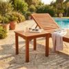 MIlani Home RIACO - tavolino quadrato da giardino in legno massiccio di acacia