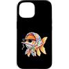 Vintage Retro Knitting Cute Lover Women Custodia per iPhone 15 Goldfish - Filato quadrato per uncinetto, per amanti dell'uncinetto
