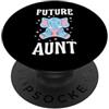 Aunt To Be Pregnancy Announcement Party Grafica elefante annuncio gravidanza futura zia PopSockets PopGrip Adesivo