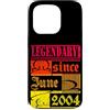 Lustiger Geburtstagsspruch zum 22. Gebur Custodia per iPhone 15 Pro 22° Compleanno Leggendario dal Giugno 2004 Anno Retro