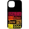 Lustiger Geburtstagsspruch zum 22. Gebur Custodia per iPhone 15 22° Compleanno Leggendario dal Giugno 2004 Anno Retro