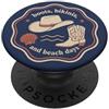 Beach Cowgirl Days Stivali Bikinis Beach Days Cowgirl Beach Country Estate PopSockets PopGrip Adesivo