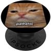 Cute Cat Graphic Meme Design Art (Pathet Meme sfocato divertente gatto arancione Pathetic PopSockets PopGrip Adesivo