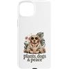 Dog Lover Plant Lover Custodia per iPhone 15 Plus Piante Cani E Peace Dog Amante Piante Vibes