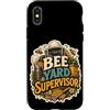 Jimbeels Custodia per iPhone X/XS Bee Yard Supervisor umorismo apicoltore