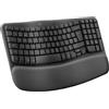 Logitech Wave Keys wireless ergonomico keyboard - UK QWERTY