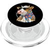 Vintage Retro Knitting Cute Lover Women Hereford - Cow Farmer Hereford Bovini Granny Square Crochet PopSockets PopGrip per MagSafe