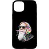 Vintage Retro Knitting Cute Lover Women Custodia per iPhone 15 Plus Filato quadrato per uncinetto Charles Darwin Evolution Theory Granny