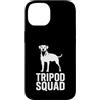 Cani da soma canini resistenti Custodia per iPhone 14 Tripod Squad Supporto per la resilienza a tre zampe del cane