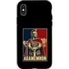 Ancient Mycenaean Greek Mythology Hero Custodia per iPhone X/XS Agamennone Antico Eroe di Troia Greco
