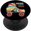THE BEST ROLLER SKATE PRESENTS Pattinatori Gonna Skate Old School Pattinaggio a rotelle Retro Skater PopSockets PopGrip Adesivo