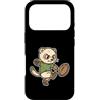 rugby ferret kick cute rugby oval ball s Custodia per iPhone 17 Pro Cartone animato Rugby Furetto Calcio