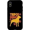 Cani da soma canini resistenti Custodia per iPhone X/XS Tripod Squad Dog Three Legs Resilience Support -