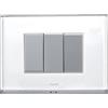 Beghelli - Placca Interruttore - Placca Brain Classic Con Sistema Di Illuminazione, Con Batteria Di Emergenza, Colore: Bianco