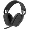 Logitech Cuffie gaming wireless con microfono Logitech Zone Vibe 100 - Nero - refurbished